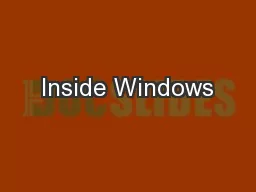 Inside Windows