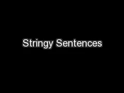 Stringy Sentences