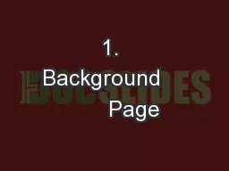 1. Background          Page
