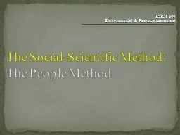 The Social-Scientific Method: