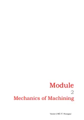 Mechanics and machining