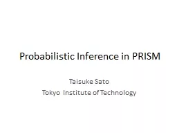 Probabilistic Inference in PRISM