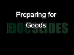 Preparing for Goods & Service Tax