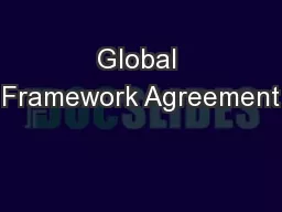 Global Framework Agreement