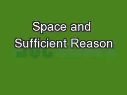 Space and Sufficient Reason