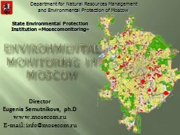 Environmental monitoring in Moscow