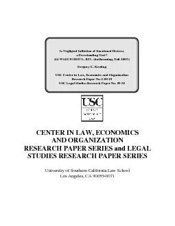 AKE USC Center in Law, Economics and Organization