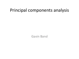 Principal components analysis