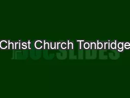 Christ Church Tonbridge
