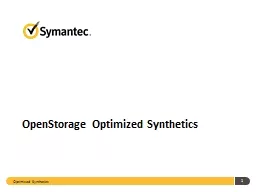 Optimized Synthetics