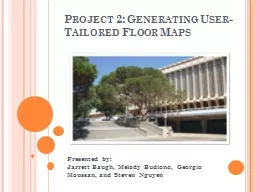 Project 2: Generating User-Tailored Floor Maps