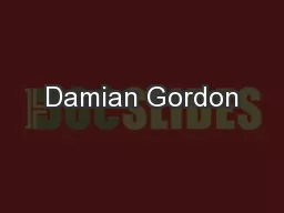 Damian Gordon