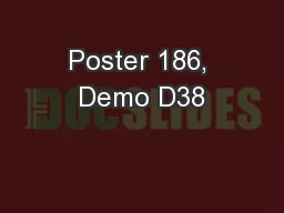 Poster 186, Demo D38