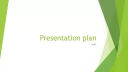 Presentation plan