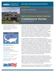Cobblestone Homes quest to understand building science