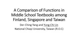 A Comparison of Functions in Middle School Textbooks among