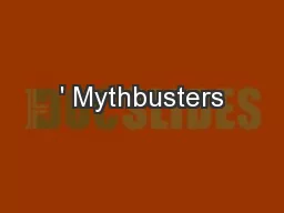 ' Mythbusters