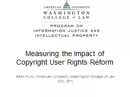 Measuring the Impact of Copyright User Rights Reform