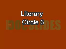 Literary Circle 3