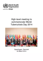 Highlevel meeting to commemorate World Tuberculosis Da