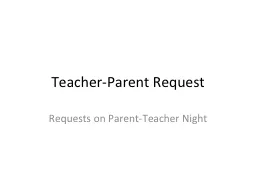 Teacher-Parent