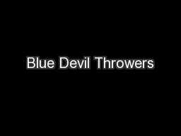 Blue Devil Throwers