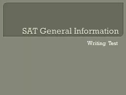 SAT General Information