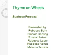 Thyme on Wheels