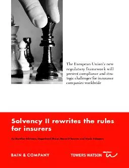 Solvency II rewrites the rules