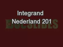 Integrand Nederland 201