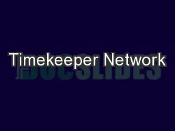 Timekeeper Network