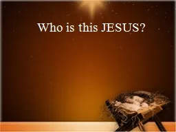 Who is this JESUS?