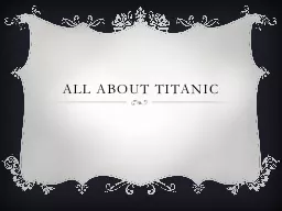 All About Titanic