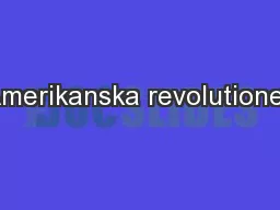 Amerikanska revolutionen