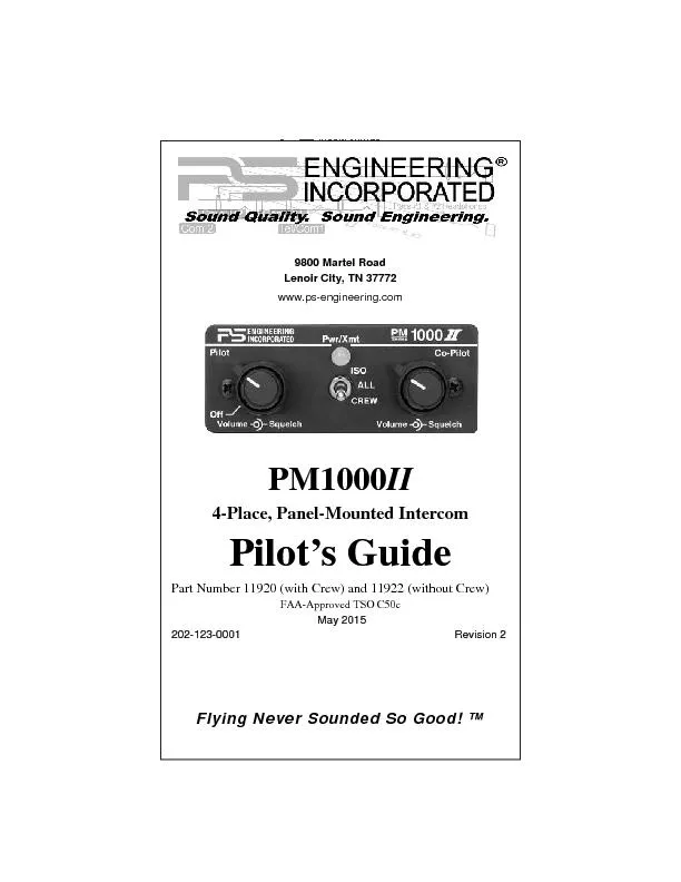 Pilot Guide & User Manual