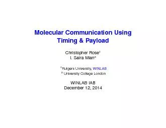 MolecularCommunicationUsingTiming&PayloadChristopherRose1I.SairaMian21