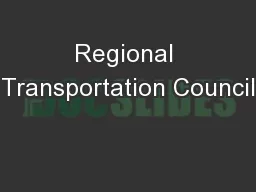 Regional Transportation Council