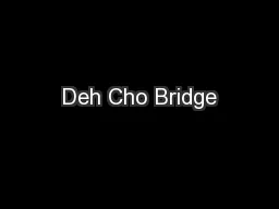 Deh Cho Bridge