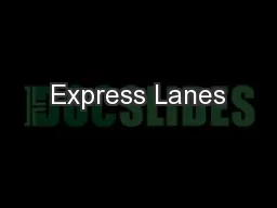 Express Lanes