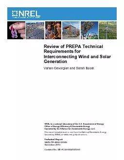 Review of PREPA Technical Requirements for Interconnecting Wand Solar