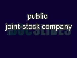 public joint-stock company
