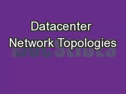 Datacenter Network Topologies