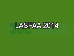 LASFAA 2014