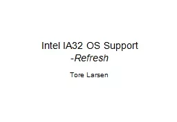 Intel IA32 OS