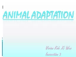 Animal adaptation