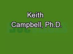 Keith Campbell, Ph.D.