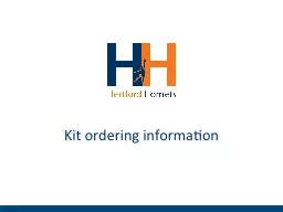 Kit ordering information