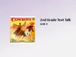 2nd Grade Text Talk