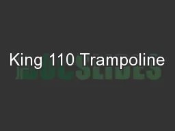 King 110 Trampoline