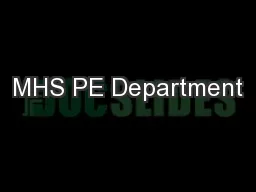 MHS PE Department